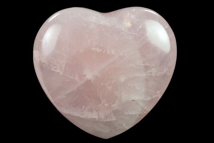 Polished Rose Quartz Heart - Madagascar #134804